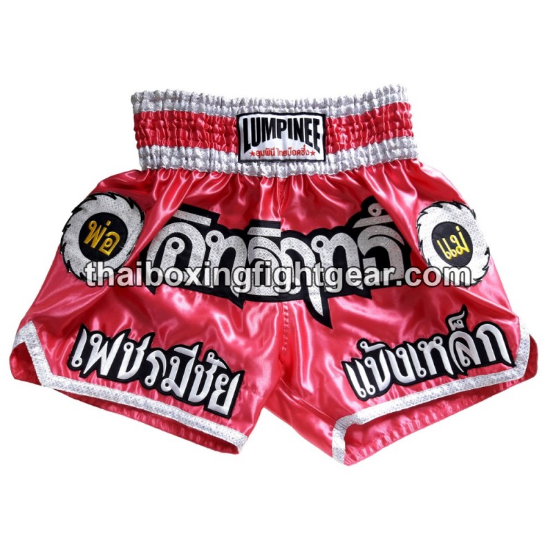 Short de boxe Thai Lumpinee Rose foncé | Shorts Boxe Thai