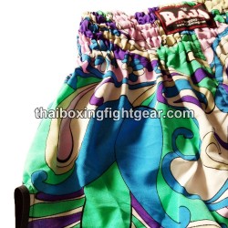 Raja Boxing Muay Thai Boxing Shorts Flower Blue | Muay Thai Shorts