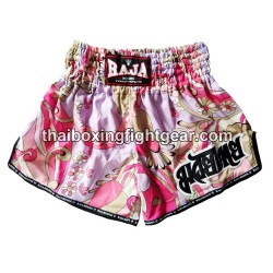 Short de Boxe Thai Raja Boxing Flower Pink | Shorts Boxe Thai