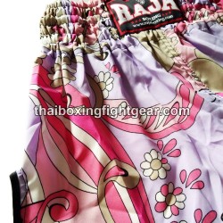 Short de Boxe Thai Raja Boxing Flower Pink | Shorts Boxe Thai