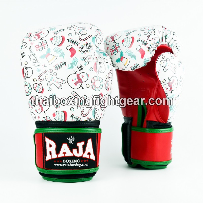 Raja Boxing Muay Thai Gants de boxe Christmas Red Snow | Gants