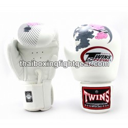 Gants de boxe Twins "Fancy" FBGVL3-13 Fleur Blanc | Gants