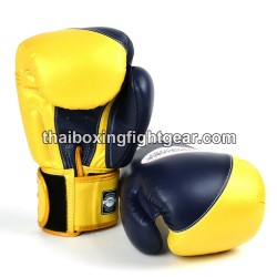 Gants de boxe thai Twins BGVL8 "Navy Gold" | Gants