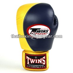 Gants de boxe thai Twins BGVL8 "Navy Gold" | Gants