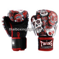 Gants de boxe thai Twins FBGVL3-53 "Skull Red"