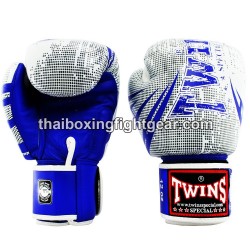 Gants de boxe thai Twins FBGVL3-TW5 "Blue White" | Gants