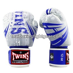 Gants de boxe thai Twins FBGVL3-TW5 "Blue White" | Gants