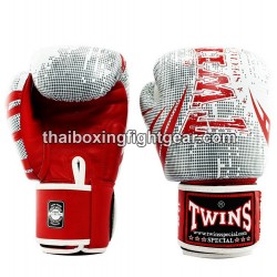 Gants de boxe thai Twins FBGVL3-TW5 "Red White" | Gants
