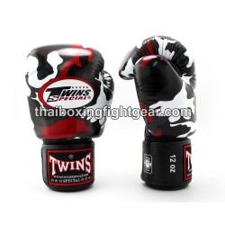 Gants de boxe thai FBGVL3-Army Twins "Army-Red" | Gants Boxe Thai