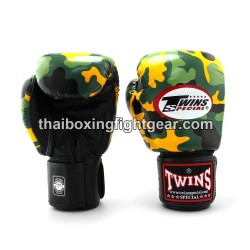 Gants de boxe thai FBGVL3-Army Twins "Army-Yellow" | Gants Boxe Thai