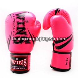 Gants de boxe thai Twins FBGVS3-TW6 " Edition Debutant "Dark Pink" | Gants Boxe Thai