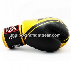 Gants de boxe thai Twins FBGVL3-TW4 "Black Gold" | Gants