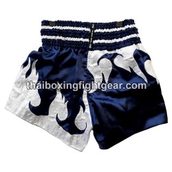 SHORT DE BOXE THAI TWINS "Dark Blue White" | Shorts