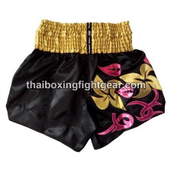 SHORT DE BOXE THAI TWINS "Gold Flower" | Shorts