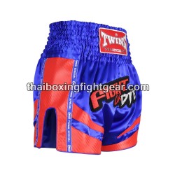 SHORT DE BOXE THAI TWINS TBS-FIGHTORDIE "Blue" | Shorts