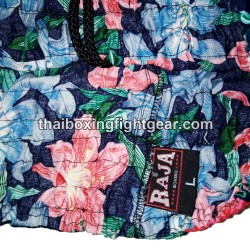 Short de Boxe Thai Raja Boxing "Flower Purple" | Shorts Boxe Thai