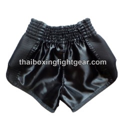 Short de Boxe Thai Wik-Rom Noir | Shorts Boxe Thai
