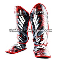 Protège-tibias double protections Twins FSGL10-55  CUIR "DEMON"" | Protections