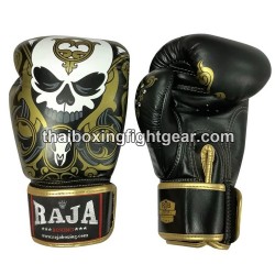 Raja Boxing Gants de boxe thai Skull Cuir | Gants
