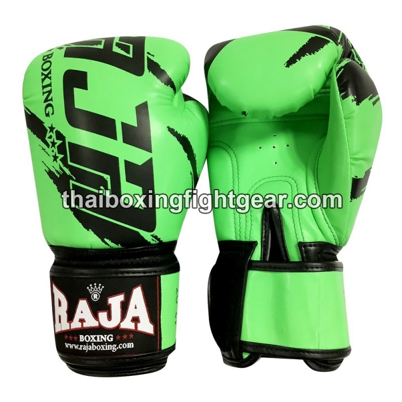 Raja Boxing Gants de boxe  Muay Thai"Tattoo Green" | Gants