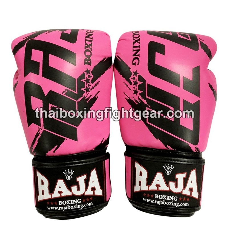 Raja Boxing Gants de boxe  Muay Thai"Tattoo Pink" | Gants