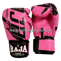 Raja Boxing Gants de boxe  Muay Thai"Tattoo Pink" | Gants