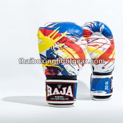 Raja Boxing Gants de boxe  Muay Thai "Paint White" | Gants