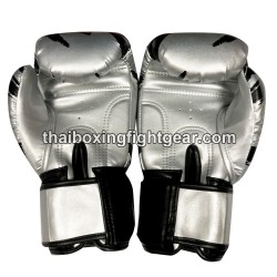 Raja Boxing Gants de boxe  Muay Thai"Tattoo Silver" | Gants