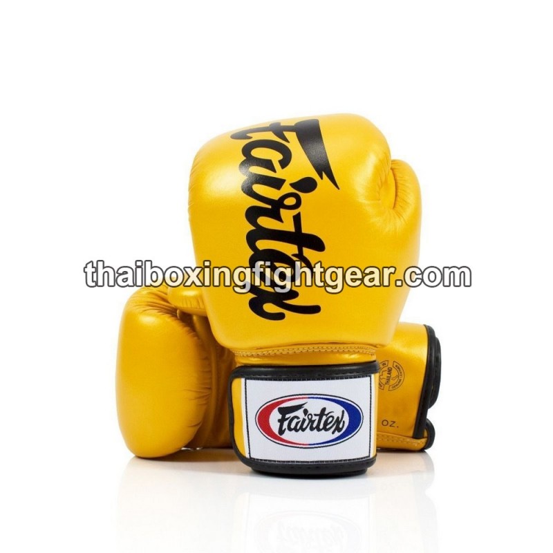Gants de Boxe Thai Fairtex BGV19 Jaune | Gants