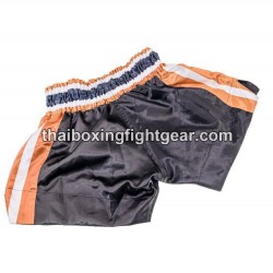 Short de boxe thai Buakaw Banchamek "BFG4-2 BLACK GOLD WHITE" | Shorts