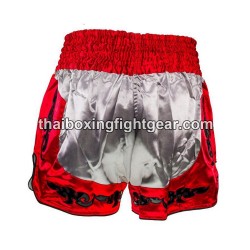 Short de boxe thai Buakaw Banchamek "BFG33-3 RED GREY" | Shorts