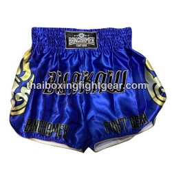 Buakaw Banchamek Muay Thai Boxing Shorts BSH7 BLUE GOLD | Shorts