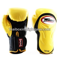 Muay Thai Boxing Gloves Twins BGVL6 Black gold | Gloves