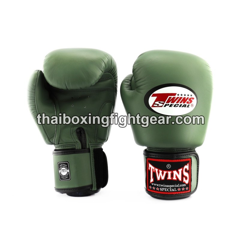 Gants de boxe thai Twins BGVL-3 Olive | Gants