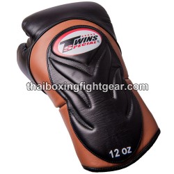 Gants de boxe thai Twins BGVL6 Marron Noir | Gants