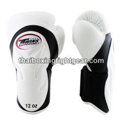 Gants de boxe thai Twins BGVL6 Noir Blanc | Gants