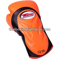 Gants de boxe thai Twins BGVL6 Noir Orange | Gants