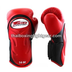Gants de boxe thai Twins BGVL6 Rouge Noir | Gants
