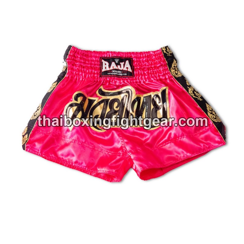 Short de Boxe Thai Raja Boxing Classic Rose | Shorts Boxe Thai