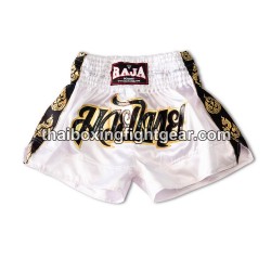 Short de Boxe Thai Raja Boxing Classic Blanc | Shorts Boxe Thai