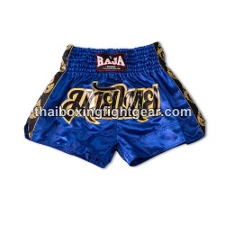 Short de Boxe Thai Raja Boxing Classic Bleu | Shorts Boxe Thai