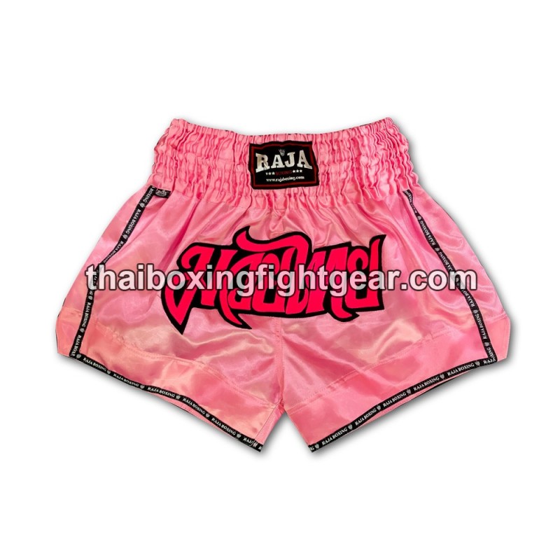 Short de Boxe Thai Raja Boxing Classic Rose Clair | Shorts Boxe Thai
