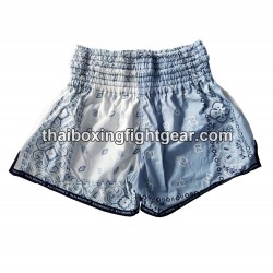 Short de Boxe Thai Raja Boxing "Indian Paisley LB" | Shorts Boxe Thai