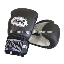 Gants de boxe thai Thaismai BG124 Gris Blanc | Gants
