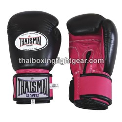 Gants de boxe thai Thaismai BG124 Noir Rose | Gants