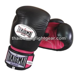Gants de boxe thai Thaismai BG124 Noir Rose | Gants
