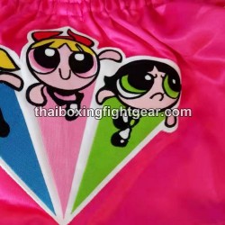 SHORT DE BOXE THAISMAI "Powerpuff" Rose | Shorts