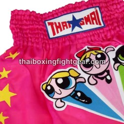 SHORT DE BOXE THAISMAI "Powerpuff" Rose | Shorts