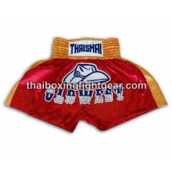 SHORT DE BOXE THAISMAI "Old West" Rouge | Shorts