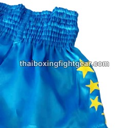 SHORT DE BOXE THAISMAI "Powerpuff" Bleu | Shorts